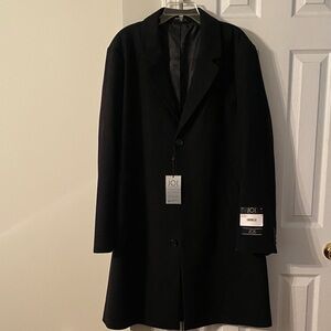 Joseph Abboud Elegant Black Trench Coat
